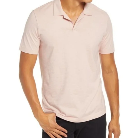 Theory Other - Theory Willem Petal Pink Polo Short Sleeve Shirt